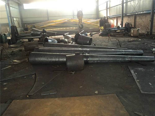 大口徑錐形鋼管車間展示