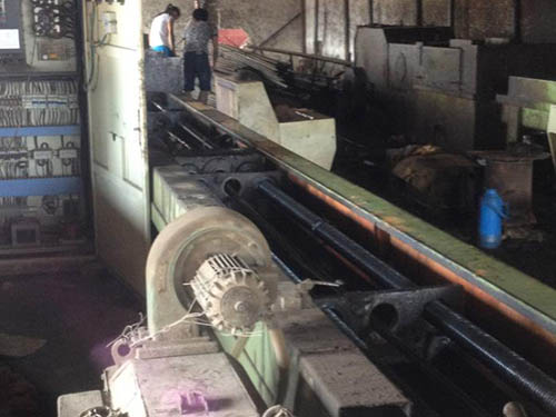 無錫錐形鋼管車間展示